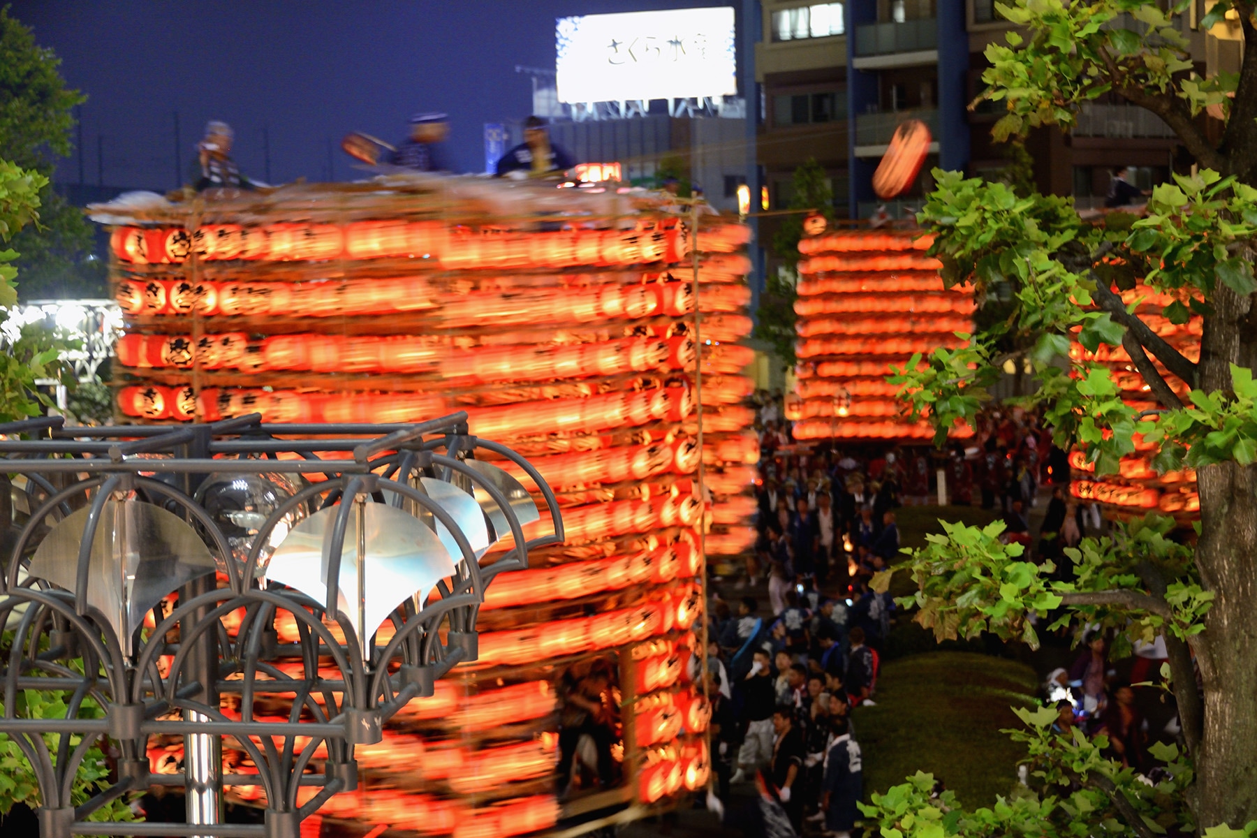 久喜提燈祭り 久喜駅西口駅前周辺地域