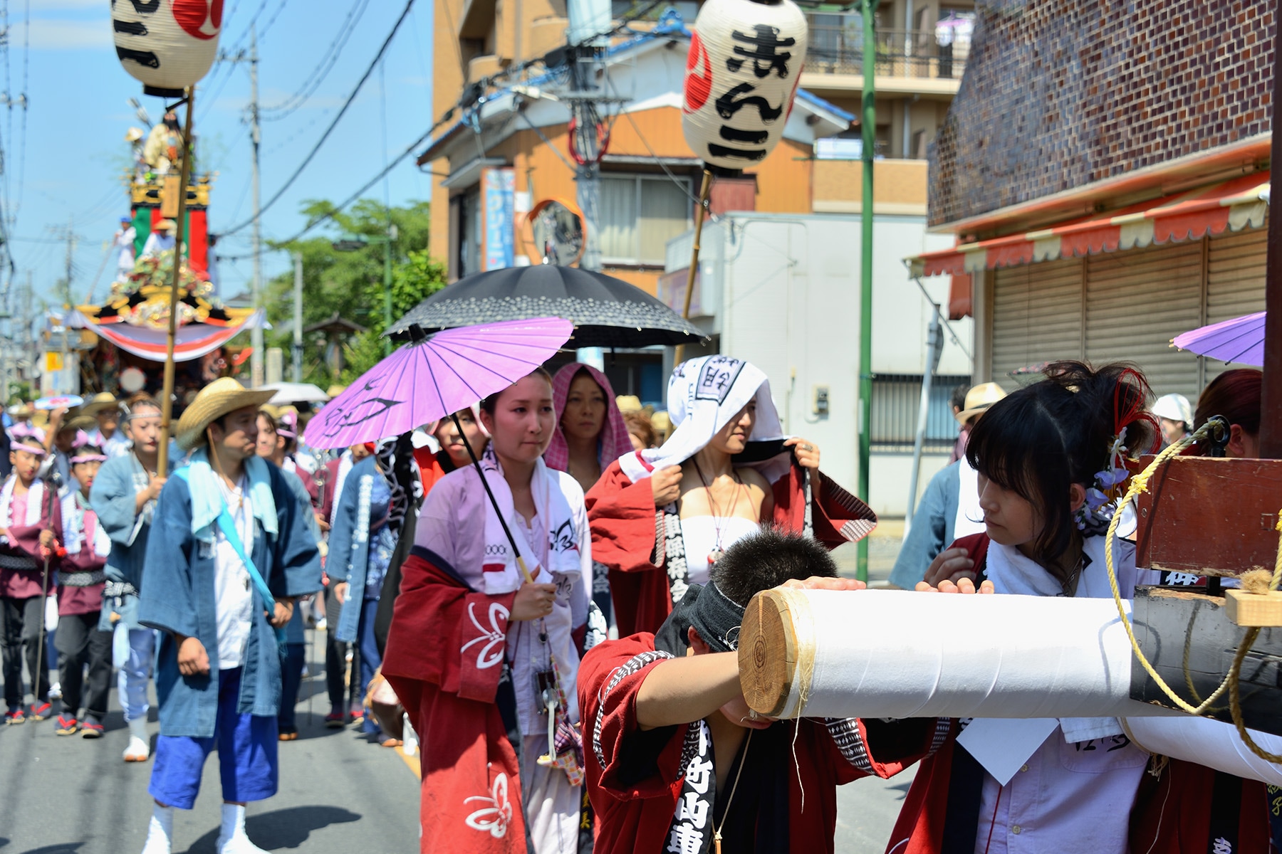 久喜提燈祭り 久喜駅西口駅前周辺地域