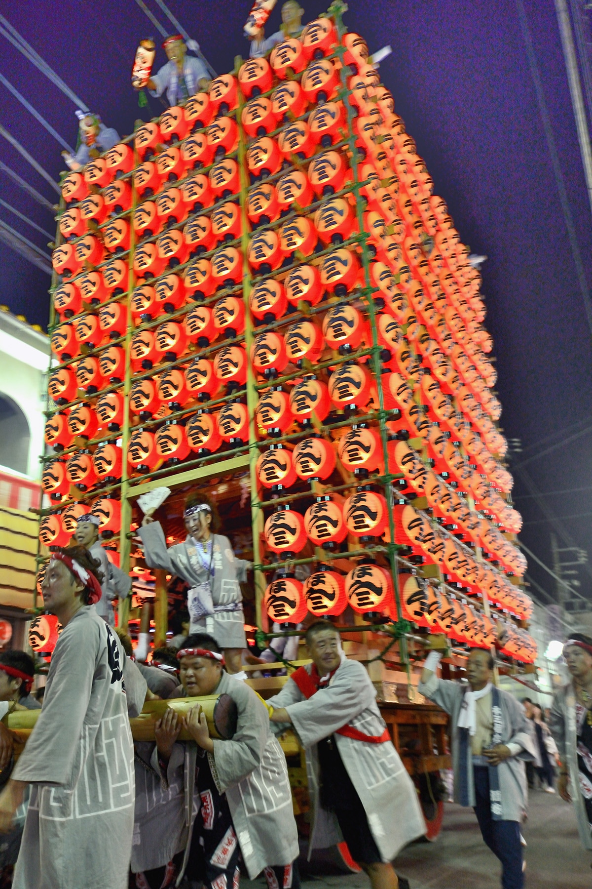 久喜提燈祭り 久喜駅西口駅前周辺地域