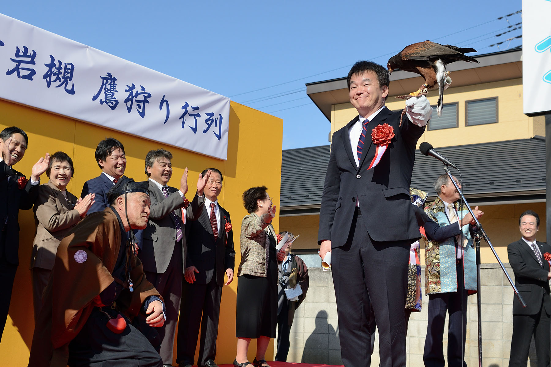 城下町岩槻鷹狩り行列 岩槻御成街道周辺