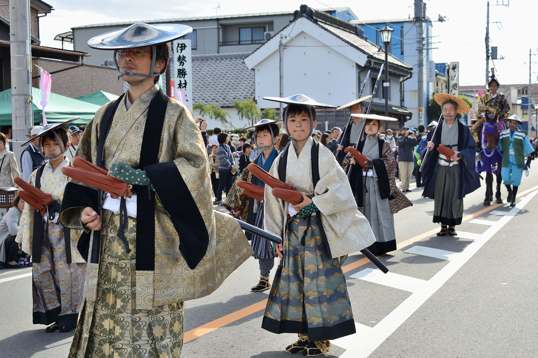城下町岩槻鷹狩り行列 岩槻御成街道周辺