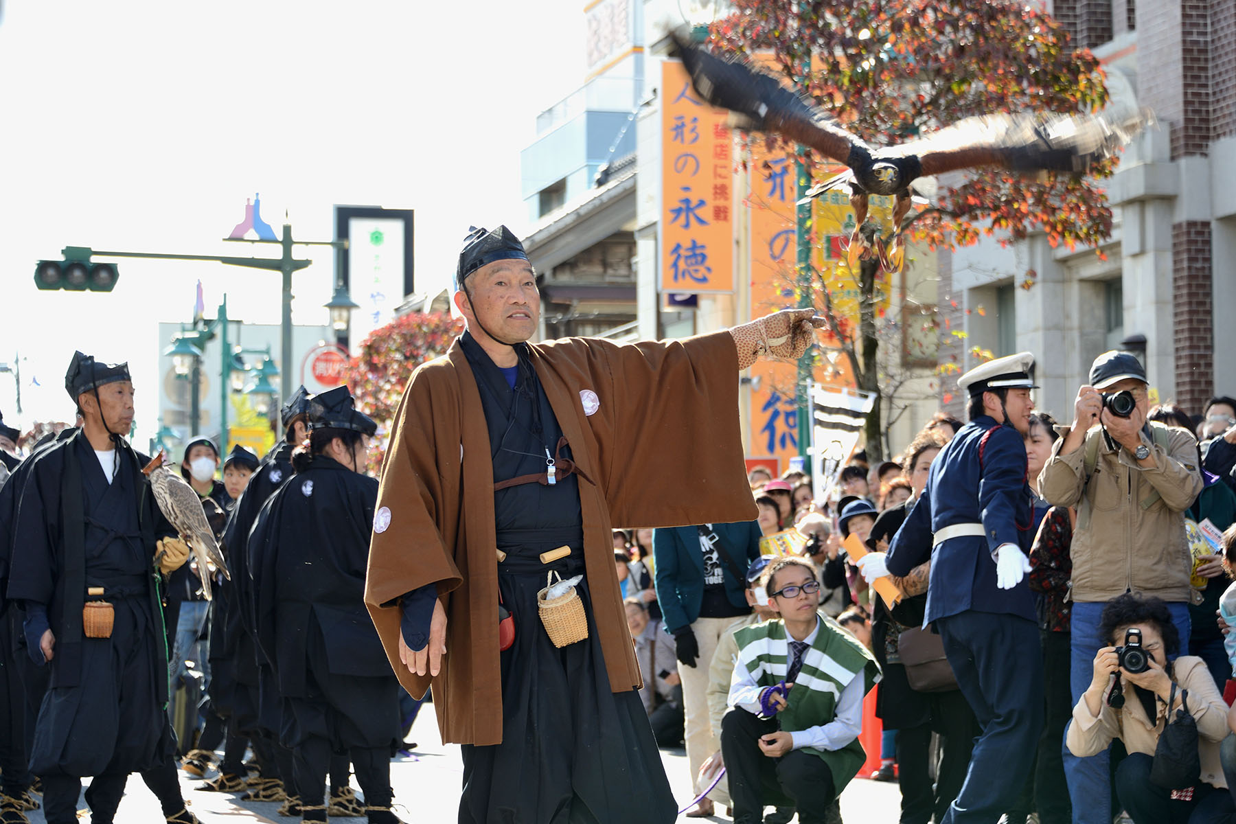 城下町岩槻鷹狩り行列 岩槻御成街道周辺