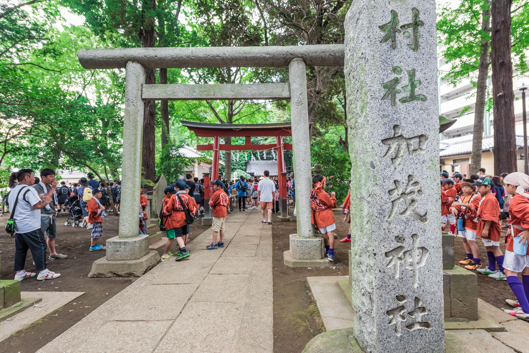 中山道みやはらまつり 宮原駅東口と中山道付近