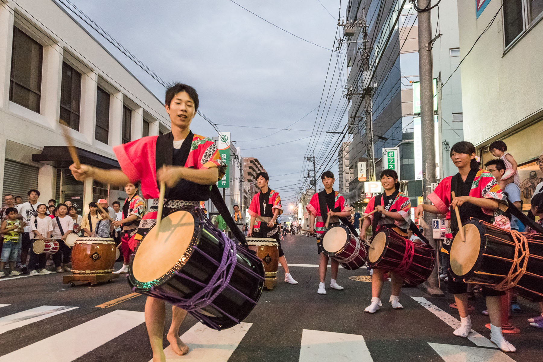 中山道みやはらまつり 宮原駅東口と中山道付近