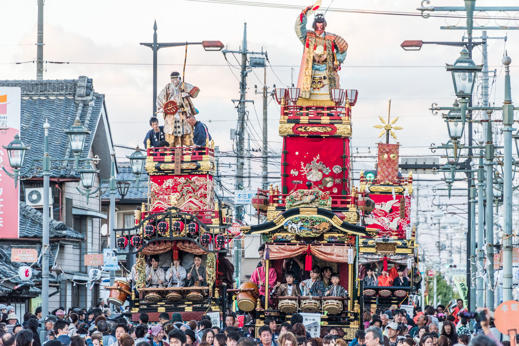 本庄まつり 本庄市銀座通り付近