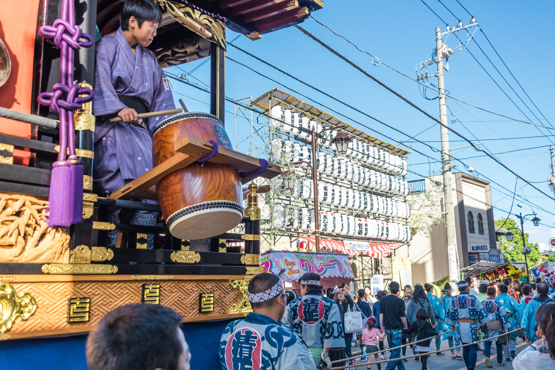 本庄まつり 本庄市銀座通り付近