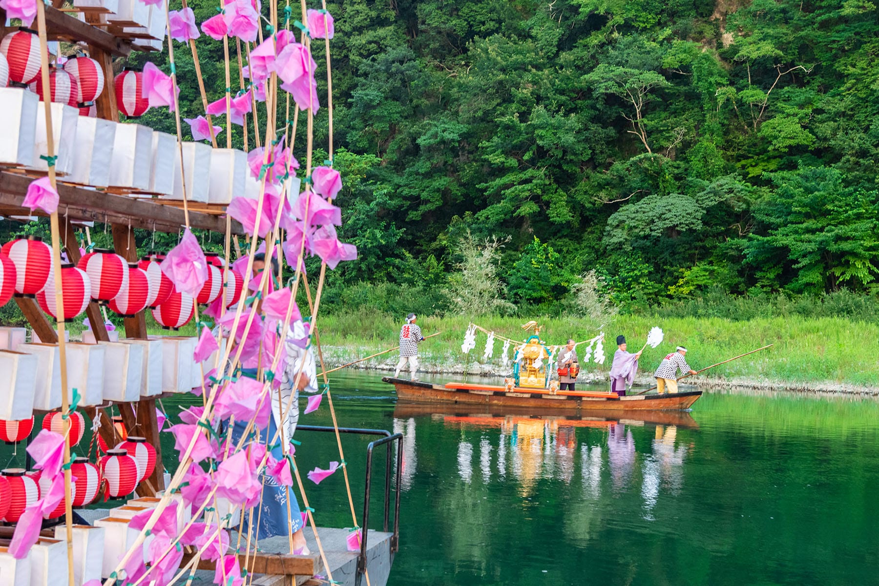 寄居玉淀水天宮祭【寄居町荒川玉淀河原：埼玉県寄居町】