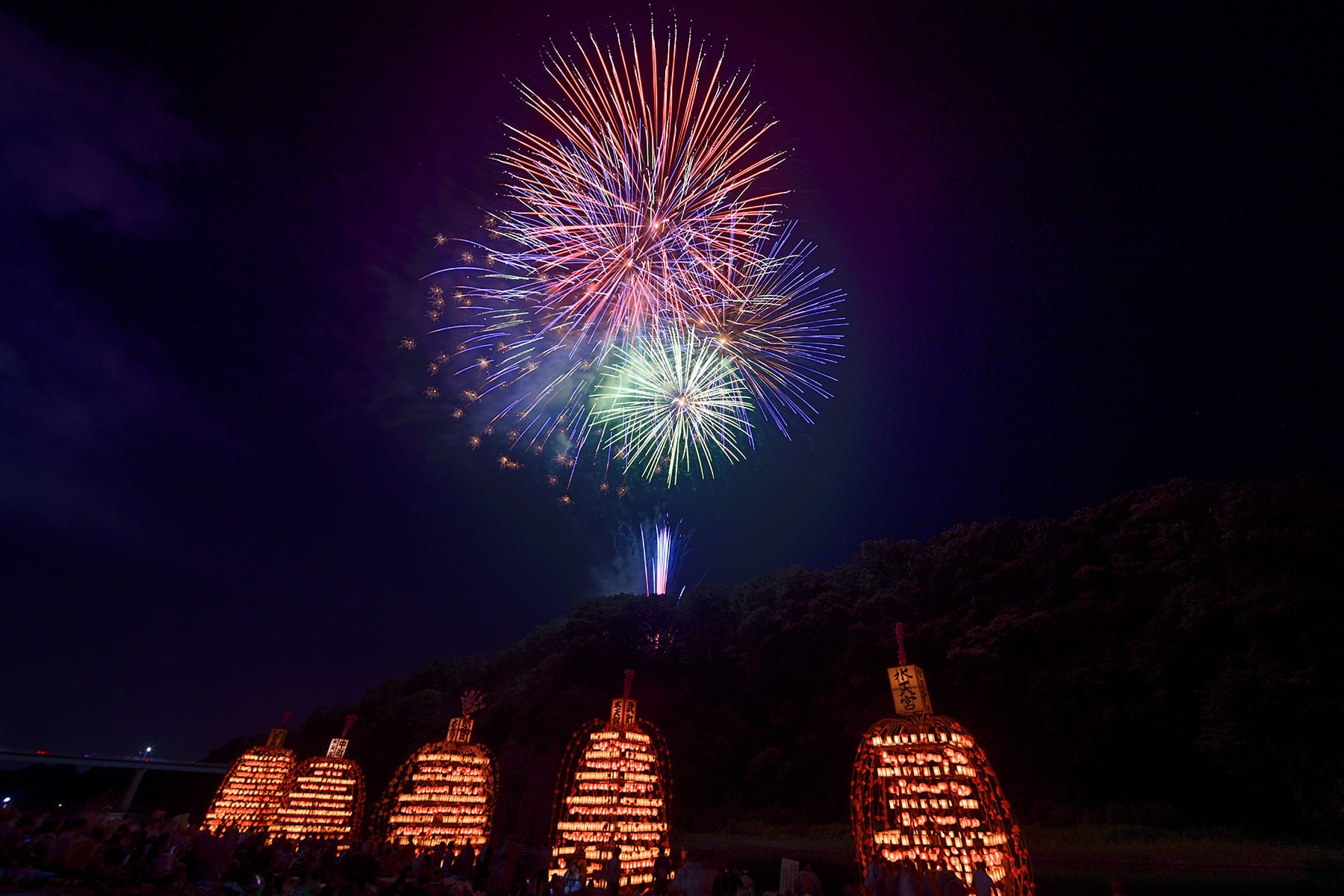 寄居玉淀水天宮祭【寄居町荒川玉淀河原：埼玉県寄居町】