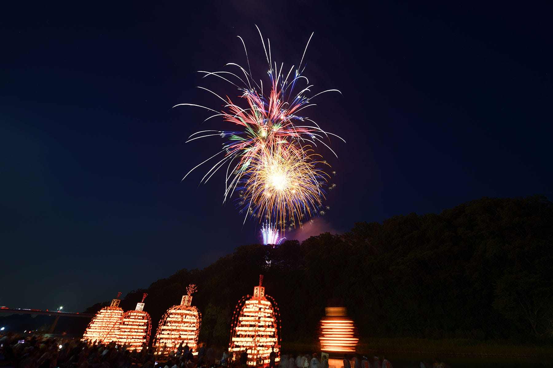 寄居玉淀水天宮祭【寄居町荒川玉淀河原：埼玉県寄居町】