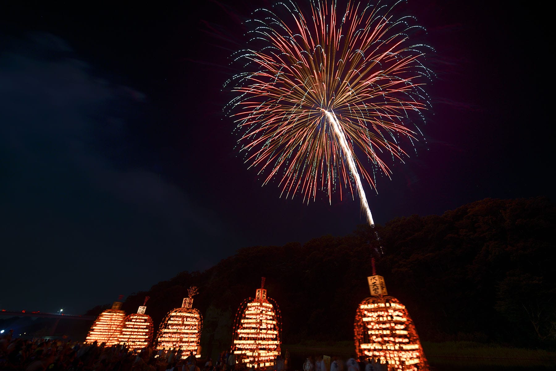 寄居玉淀水天宮祭【寄居町荒川玉淀河原：埼玉県寄居町】