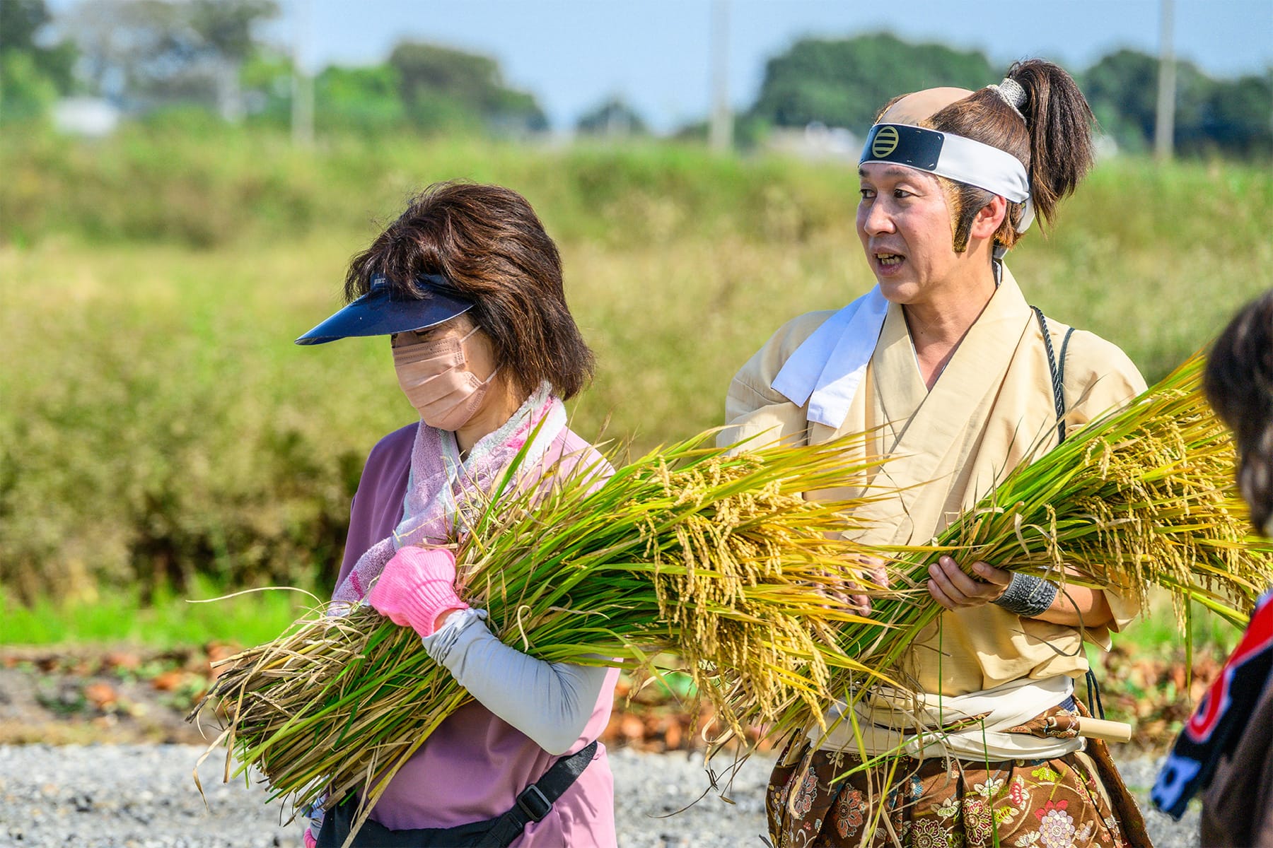 行田市の田んぼアート 【古代蓮の里（古代蓮会館東側の田んぼ）｜埼玉県行田市】| フォトさいたま